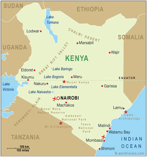 Map of Kenya