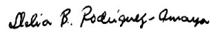 Delia's signature
